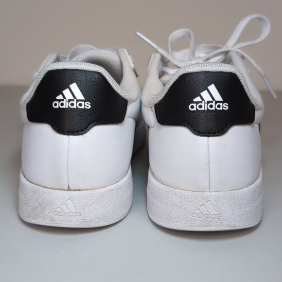 Adidas Unisex Breaknet Sneakers Tennis Court Lace Up Faux Leather Size 6 Shoes - Picture 9 of 11